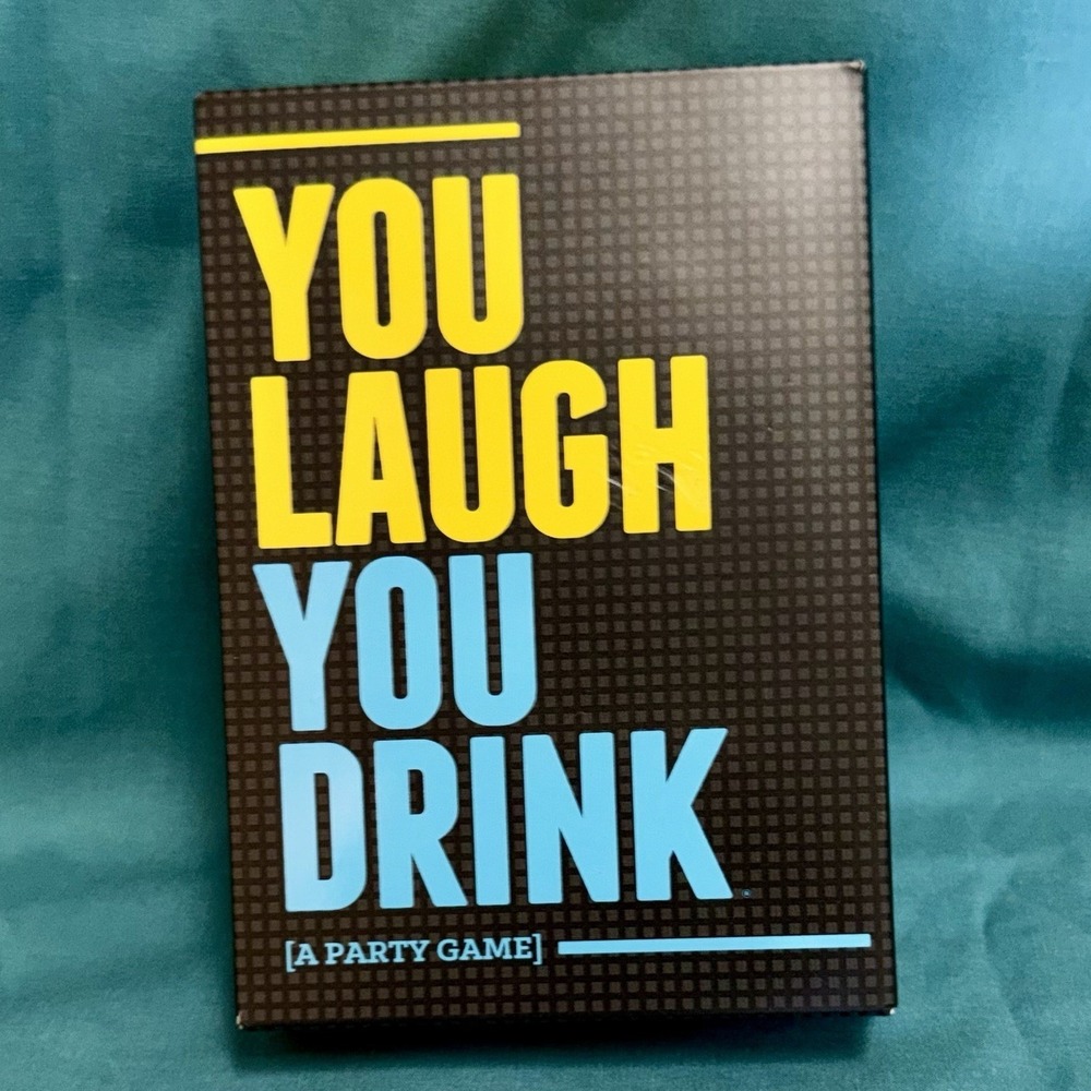 Party Game "You Laugh You Drink" Over 18, Black/Yellow/Blue DDS‎ Games